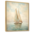 thumbnail image 2 of Designart "Sailboat Breezes II" Nautical & Beach Floater Framed Canvas Art Print, 2 of 7