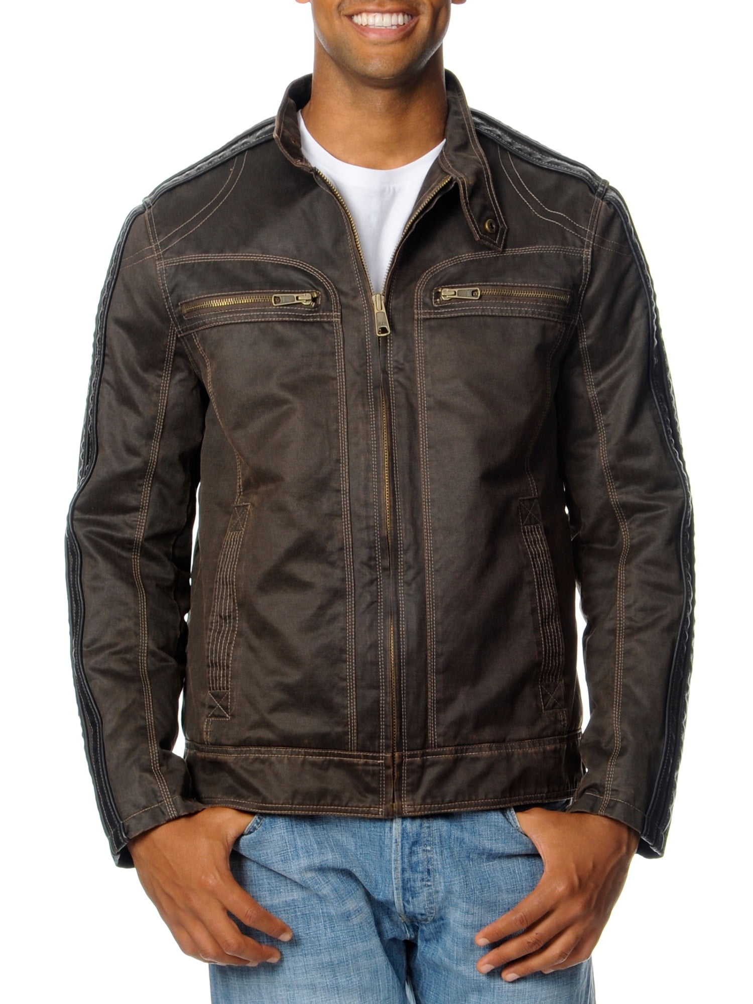 Antique Cotton Moto Jacket - Walmart 