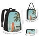 thumbnail image 2 of Disketp Vintage Surf Van Beach Mochila Estampada de Gran Capacidad con Lonchera y Estuche, Set de 3 Piezas para Estudiantes, 2 of 7