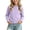 Purple, variant on fatyb Girls Thermal Tops Ruffle Mock Neck Long Sleeve Shirts Stretch Knit Undershirts Soft Base Layer Tee