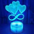 thumbnail image 1 of YSITIAN 3D illusion night light USB powered 7-color LED light, suitable for children's gift bedroom decoration YT-14114, 1 of 5