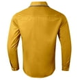 thumbnail image 4 of XDZJLR Men's Shirts Button Down Casual Fashion Western Style Print Loose Long Sleeved T Shirts for Men, 4 of 4