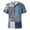 Blue/Plaid/#4, variant on Polos Short Sleeve, Henley Golf Shirts for Men Neck Top Striped Plaid Retro Western Denim Print Button T Shirt Top Plaid Casual Tops for Men