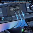 thumbnail image 5 of 2PCS 3-Port 12V RV USB Charger 90W with PD3.0 Type-C & QC3.0 Wall Mount, 5 of 5