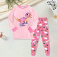 thumbnail image 2 of eczipvz Soft Pajama Set Boys Pajamas Long Sleeve Fall Pjs Sleepwear Light Pink,8-9 Years, 2 of 5