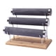 thumbnail image 2 of Soporte vertical para pulseras con base de madera, organizador de pulseras y coleteros. 3 nivel, 2 of 9