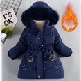 thumbnail image 4 of QWIED Girl Winter Coats Heavyweight Hooded Puffer Jacket Kid Parka Snow Outwear Size 8-10, 4 of 4