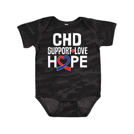 

Inktastic CHD Awareness Ribbon Support Boys or Girls Baby Bodysuit