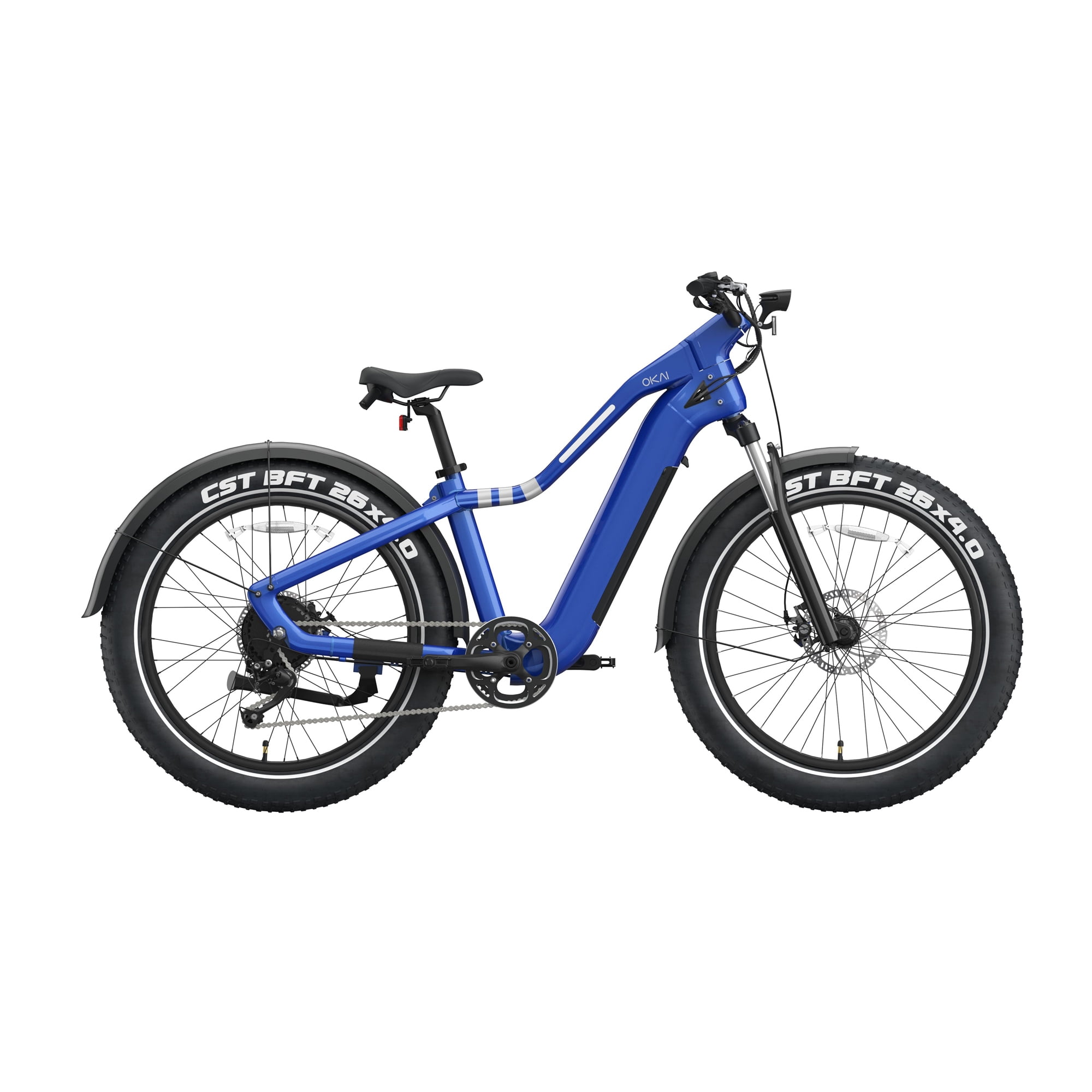 OKAI Ranger Electric Bike w/45 Miles Max Operating Range and 28 mph Max Speed - Mariner Blue