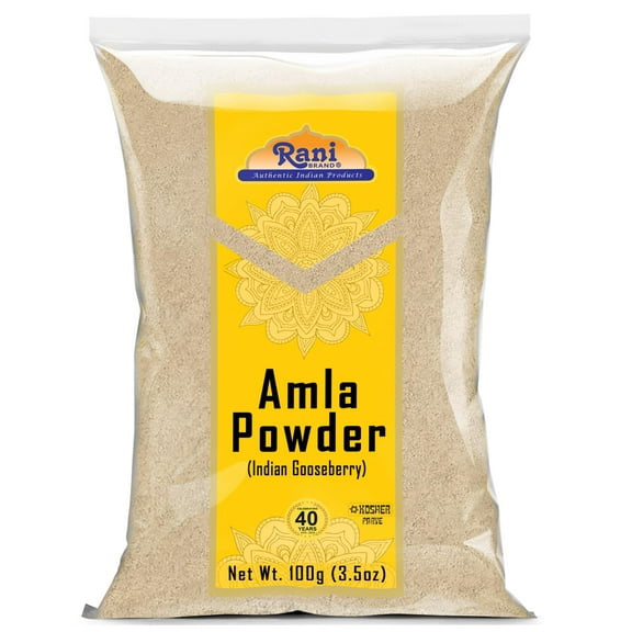 Rani Amla Powder (Indian Gooseberry) 3.5oz (100g) ~ All Natural | No Color | Gluten Friendly | Vegan | NON-GMO | Kosher | No Salt or fillers | Indian Origin