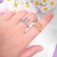 thumbnail image 4 of Crochet Ring for Finger Alloy Yarn Guide Rings with Adjustable Design 8Pcs, 4 of 4