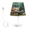 thumbnail image 2 of Bear Reading and Rabbit Desk Lamp LED Table Nightstand Lamps with 3 Color Temperatures for Home Bedroom Living Room Decor 6x11, 2 of 8