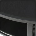 thumbnail image 6 of DecMode 32" x 17" Black Metal Open Grid Frame Geometric Coffee Table with Gold Legs, 1-Piece, 6 of 16