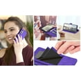 thumbnail image 4 of Ebizware RFID Blocking Leather Wallet Case Phone Case Lanyard, Samsung Galaxy S24 Plus, Purple, 4 of 9