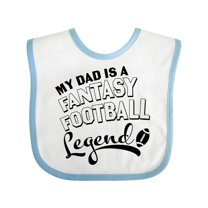 Inktastic My Dad is a Fantasy Football Legend Boys or Girls Baby Bib