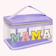 thumbnail image 5 of Bolso De Cosméticos Bolsa de cosméticos de PVC transparente, bolsa de almacenamiento con letras brillantes para acampar (estilo 2) Tmvgtek Para Estrenar, 5 of 5