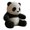 A Panda, variant on Whimsically Cartoon Koala Panda Stuffing Plush Toy Compacts Home Decors Gift For Baby Showers Birthday Holiday
