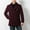 Burgundy, variant on Herrnalise Men's Wool Solid Color Tweed Button Down Lapel Coat Jacket Burgundy