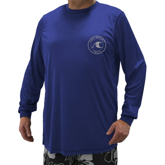H2O Sport Tech Big & Tall Men’s Long Sleeve Swim Shirt 2XL to 5XLT