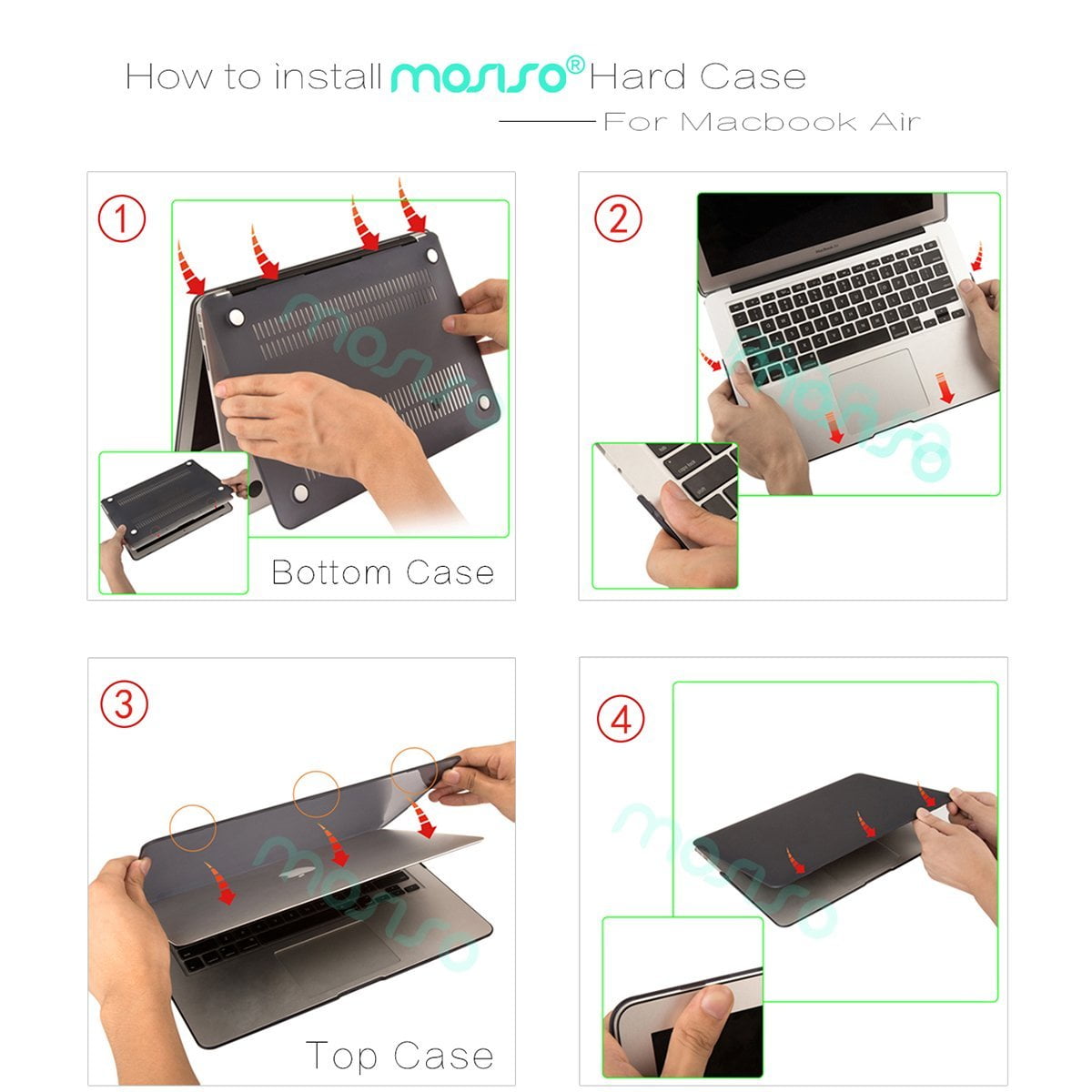 MOSISO Plastic Hard Shell Case /& Keyboard Cover /& Screen Protector Only Compatible with MacBook Air 13 inch Models: A1369 /& A1466, Older Version 2010-2017 Release White