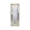 thumbnail image 4 of Mens Apollo  King  Banded Collarless suit Chinese Mandarin Wide leg AG98 White, 4 of 10