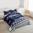 thumbnail image 3 of Manfei Boys Baseball Game Bedding Comforter Set,New York City Slihouette Twin Comforter Sets,Ball Sport Lover Bedding Set For Teens Boy,Microfiber Bedroom Decor Reversible,2-Piece, 3 of 8