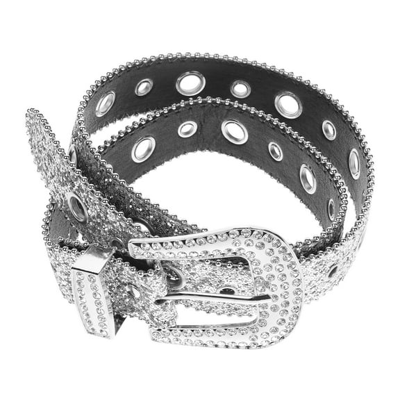 MLINS  Rhinestone Belt Decor Jumpsuits for Women Dressy Miss Bride White