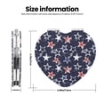 thumbnail image 3 of Uemuo Watercolor Stars Print Compact Portable Pocket Makeup Mirror - Leather Cover, Elegant Travel Cosmetic Mirror for Purse, Pocket, and Handbag-Heart Shape, 3 of 9
