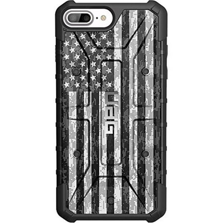 LIMITED EDITION - Authentic UAG- Urban Armor Gear Case for Apple iPhone 8 PLUS/7 PLUS/6s PLUS/6 PLUS (Larger 5.5") Custom by EGO Tactical- US Subdued Flag, Reversed over Digital Camo