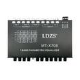 thumbnail image 2 of Equalizer Professional de 7 Bandas Equalizador de Automóviles Multifuncionales Audio EQ Tuning Amplificador de crossover Equalizador paramétrico Audio Equalizador, 2 of 7