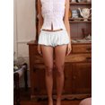 thumbnail image 5 of Rdhnmea Women Bloomer Shorts, Elegant Low Waist Solid Summer Casual Shorts, 5 of 7