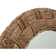 thumbnail image 4 of Kouboo Round Chequered Wall Mirror, Decorative Transitional Mirror for Wall, Hanging Vanity Mirror for Bedroom, Living Room, 4 of 5