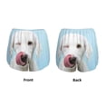 thumbnail image 5 of Picia Puppy Licks Nose Pattern Women's 2 in 1 Athletic Running Shorts High Waisted Workout Casual Gym Sweat Shorts with Comfy Liner Zipper Pockets-Small, 5 of 9
