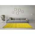 thumbnail image 3 of Ahgly Company Indoor Square Abstract Yellow Contemporary Area Rugs, 5' Square, 3 of 4