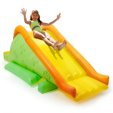 Merkury Innovations 102.25" Inflatable Pool Slide for Kids with Soft Landing Pad - Summer Water Fun
