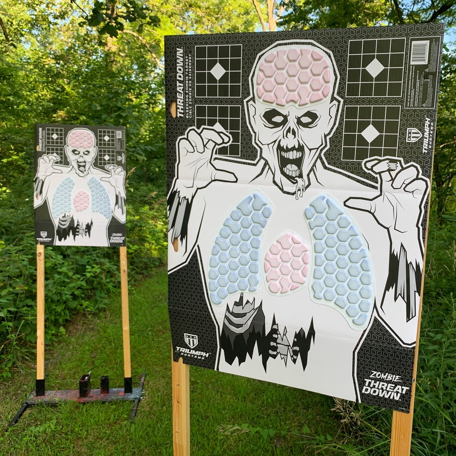 Triumph Systems Threat Down Zombie Reactive Splatter Range Target, 12 Count