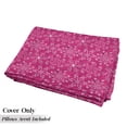 thumbnail image 5 of Hot Pink Floor Pillow Lounger Cover, Floral Arrangement Pattern on Hot Pink Background Spring Flourish Bloom, Nap Mat Printed Fabric Case for 5 Pillows, 88" x 36", Hot Pink White Purple, by Ambesonne, 5 of 5