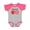 Baseball Heather and Hot Pink, variant on Inktastic Sweet One Strawberry Birthday Boys or Girls Baby Bodysuit