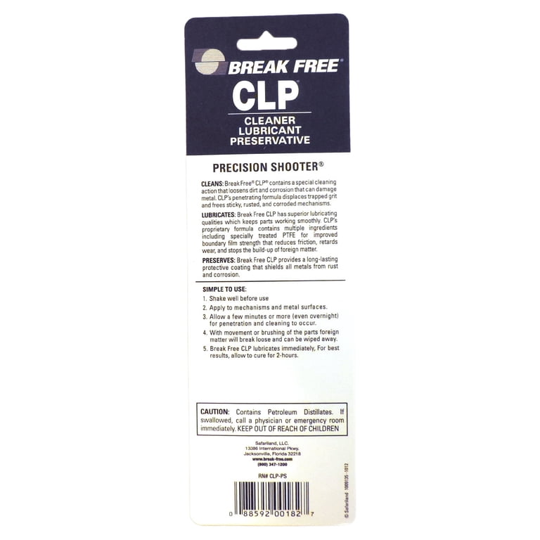 Break Free CLP Precision Shooter Firearm Cleaner Lubricant - CLP-PS-10 -  Walmart.com