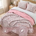 thumbnail image 4 of Regency Heights Twin/Twin XL Quilt Set, 2-Piece Reversible Bedspread Coverlet Set, Pink Quilted Bedding Set with Shams for All Season, 4 of 10