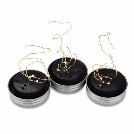 

Vikakiooze Home Decor Clearance LED Light Solar For Mason Jar Lid Insert Color Changing Garden Decor MR