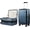Blue, variant on Top Opening Expandable Checked Suitcase, Black, 28" | Checked Luggage, Trunk Style, Deep Front Compartment, PC Hard Shell, TSA Approved, 360°Spinner Wheels, 105L-115L, FX-Core