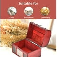 thumbnail image 4 of Jewelry Organizer Set of 3 Silver Flower Pattern Faux Leather Treasure Chest Storage Box Trinket Case Cabinet Holder Display Elegant Antique Stylish Birthday Christmas Gifts for Women, 4 of 8
