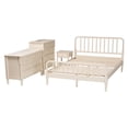 thumbnail image 3 of Baxton Studio Braith Farmhouse Bedroom Set, Queen, Ivory, 3 of 12