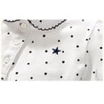 thumbnail image 3 of Bellafa Little Girls Ruffle Puffy Short Sleeve Polo Shirt School Kids Button Up Casual Cotton T-shirt 2-7T Girls Summer Tops-1 piece, 3 of 7