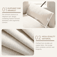thumbnail image 6 of Lovableguy Chaise Lounge Chair Indoor,Comfy Chenille Sofa Chair with Ottoman,Adjustable Phone Holder, Dual-Port Charger,Storage Pockets,Cloud Couch Bed for Living Room,Bedroom,Apartment,Beige, 6 of 8