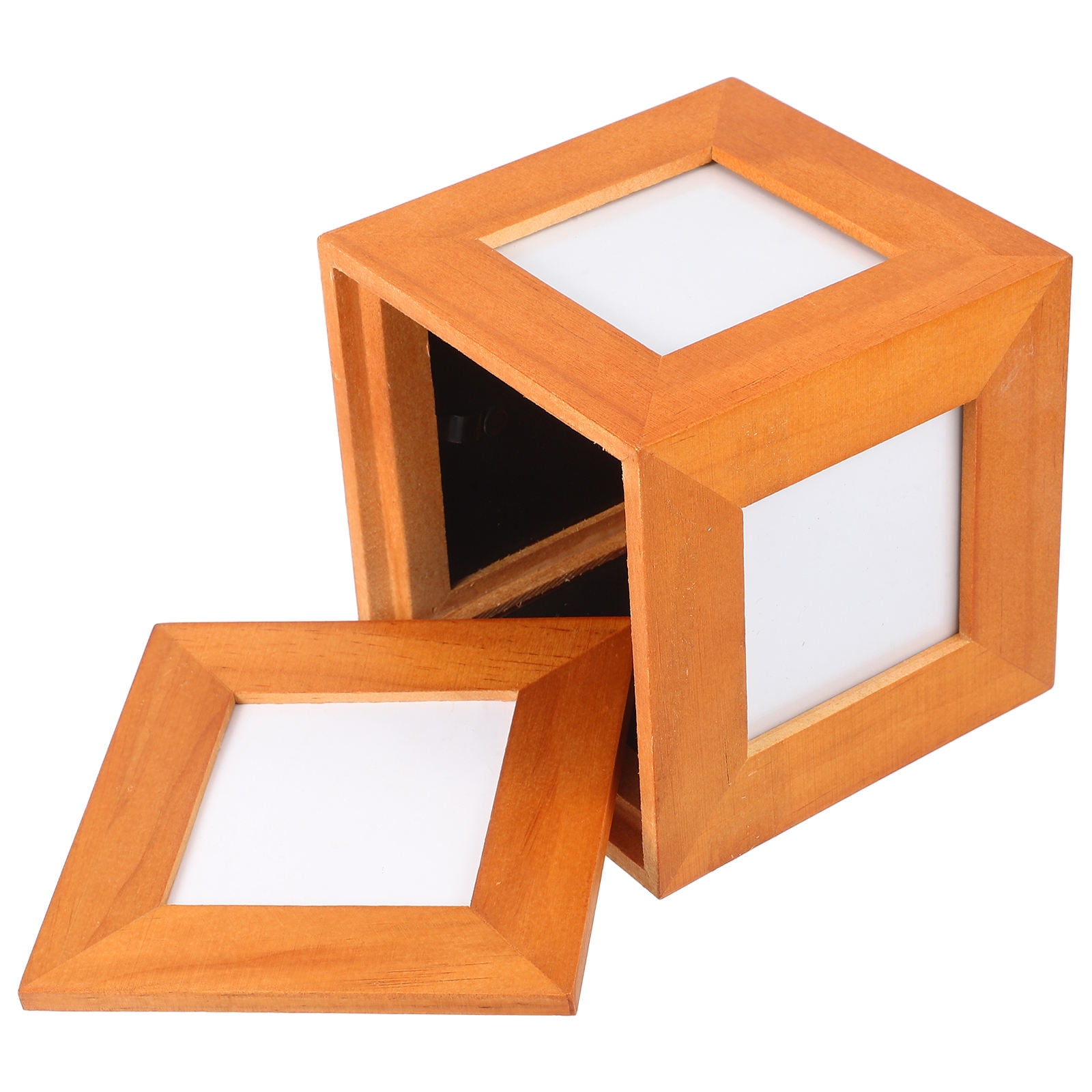 GOOHOCHY Photo Cube Photo Keepsake Box Picture Frame Photo Box for Centerpieces
