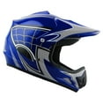 thumbnail image 3 of WOW Youth Kids Motocross BMX MX ATV Dirt Bike Helmet HJOY Spider Web Blue + Goggles + Skeleton Blue Glove Bundle, 3 of 8