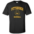 thumbnail image 2 of Pittsburgh Classic Baseball Arch Basic Cotton T-Shirt - Small - Black, 2 of 6