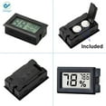 thumbnail image 5 of Deago 4-Pack Mini LCD Digital Electronic Temperature Humidity Meters Gauge Indoor Thermometer Hygrometer Fahrenheit (℉) for Humidors, Greenhouse, Garden, Cellar (Black), 5 of 7